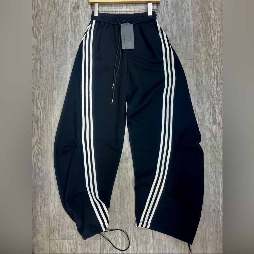 379B. Track Pants with White Stripes